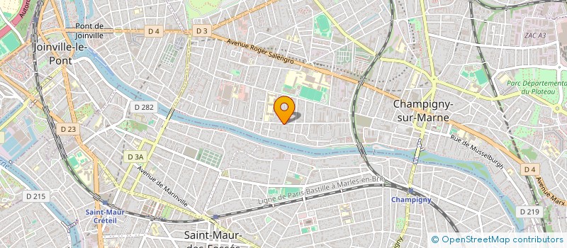 localisation de l'entreprise ASIAS - MAIN A MAIN à CHAMPIGNY-SUR-MARNE