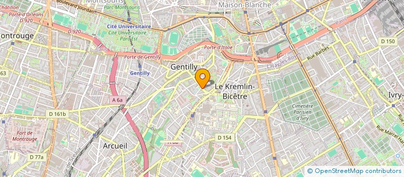 localisation de l'entreprise ASIAT  GENTILLY