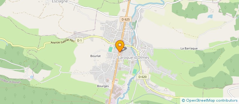 localisation de l'entreprise ASIAT'FOOD à LAROQUE-D'OLMES