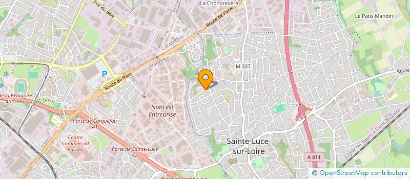 localisation de l'entreprise ASIATLANTIC  SAINTE-LUCE-SUR-LOIRE