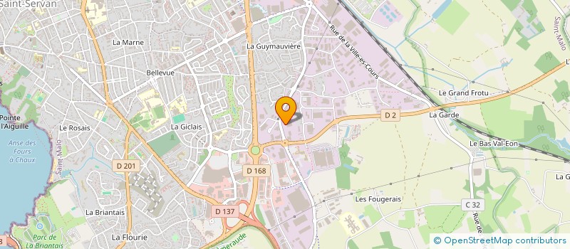 localisation de l'entreprise ASICA à SAINT-MALO