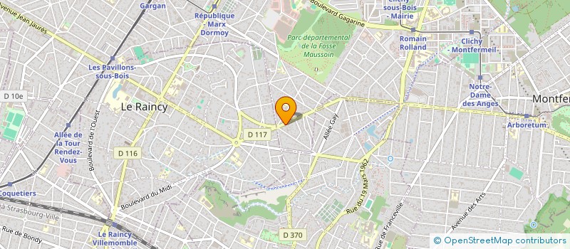 localisation de l'entreprise ASICA-BAT  CLICHY-SOUS-BOIS