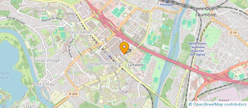 localisation de l'entreprise ASICO SERVICES  CERGY