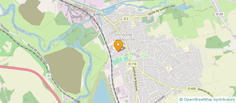localisation de l'entreprise ASIDIS à DOMBASLE-SUR-MEURTHE