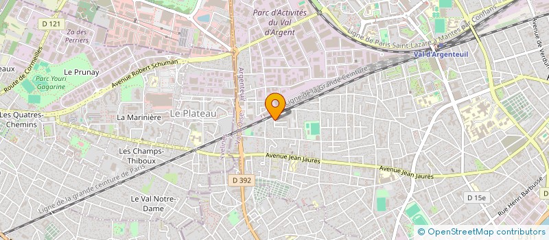 localisation de l'entreprise ASIE - FEMME D'AVENIR  ARGENTEUIL