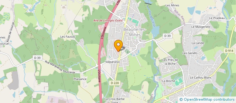 localisation de l'entreprise ASIE GOURMET à LIMOGES