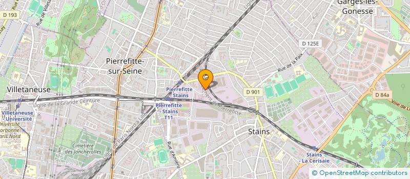 localisation de l'entreprise ASIE MICRO  PIERREFITTE-SUR-SEINE