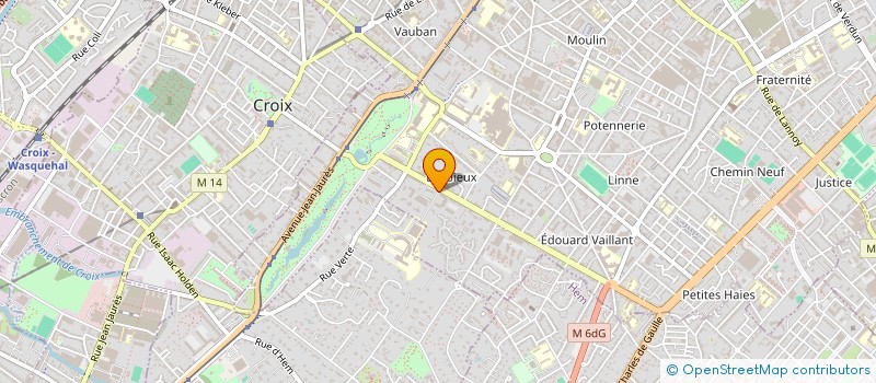 localisation de l'entreprise ASIE MUT'  ROUBAIX