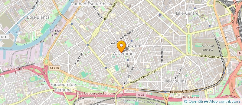 localisation de l'entreprise ASIE NORD à LILLE