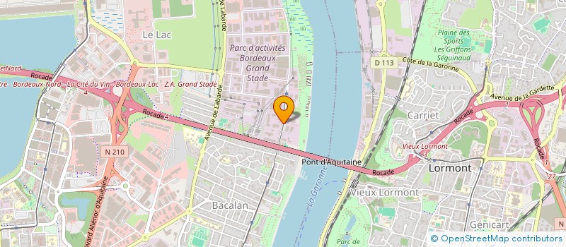 localisation de l'entreprise ASIE NORD SARL à BORDEAUX