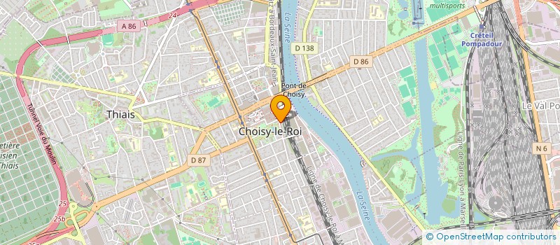 localisation de l'entreprise ASIE ROYALE  CHOISY-LE-ROI