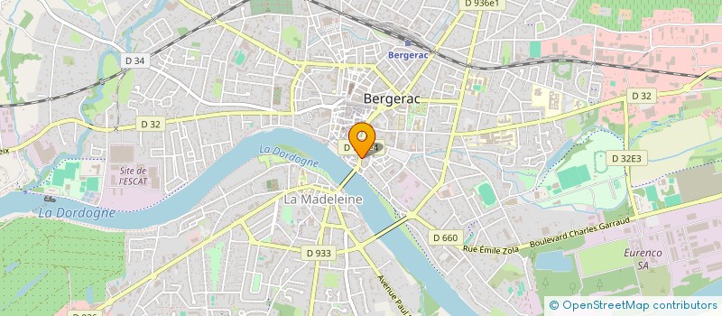 localisation de l'entreprise ASIE STORE à BERGERAC