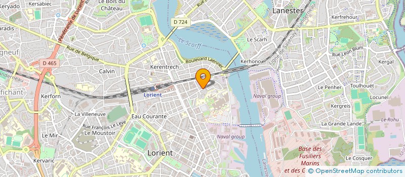 localisation de l'entreprise ASIE STORE à LORIENT