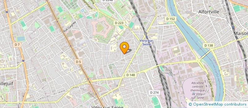 localisation de l'entreprise ASIE UNIVERSELLE à VITRY-SUR-SEINE