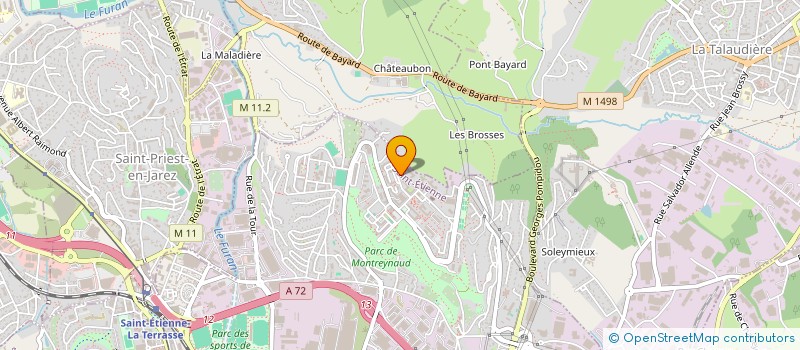 localisation de l'entreprise ASIELAH SANDWICH  SAINT-ETIENNE