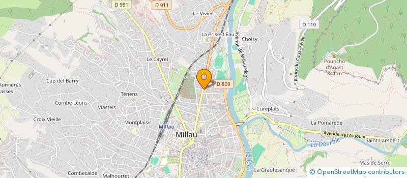 localisation de l'entreprise ASIF à MILLAU