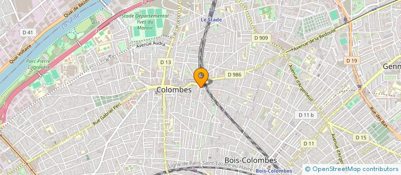 localisation de l'entreprise ASIF NEW DESIGN à COLOMBES