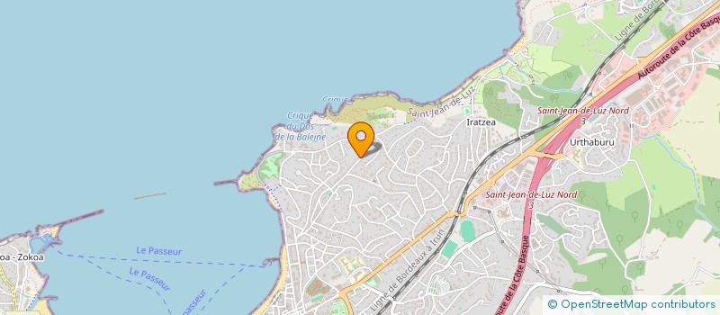 localisation de l'entreprise ASILOG  SAINT-JEAN-DE-LUZ