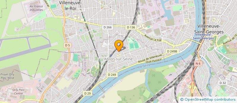 localisation de l'entreprise ASIM  ABLON-SUR-SEINE