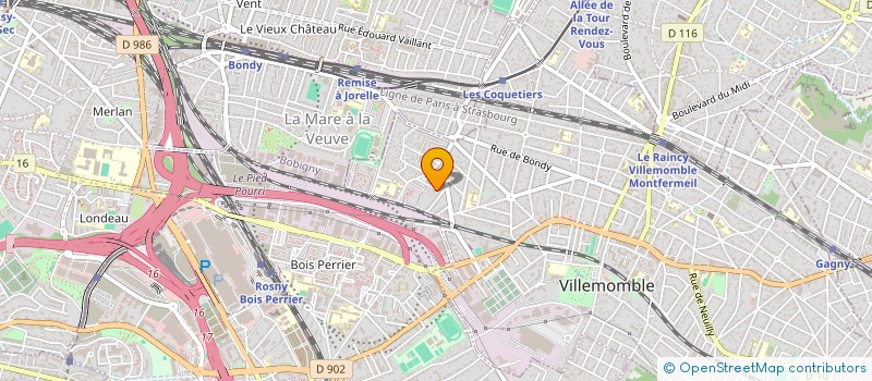 localisation de l'entreprise ASIMA' CONSULTING  VILLEMOMBLE