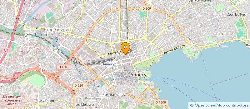 localisation de l'entreprise ASIMETRIC à ANNECY