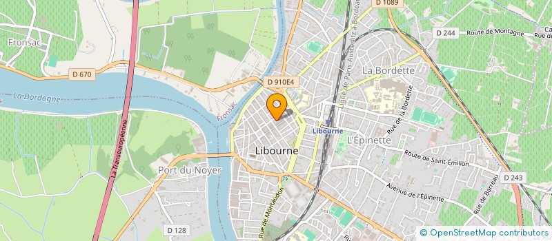 localisation de l'entreprise ASIMEX à LIBOURNE