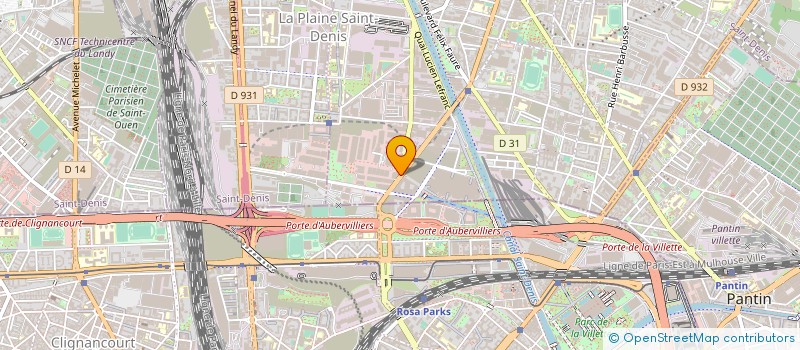 localisation de l'entreprise ASIMPORT à AUBERVILLIERS
