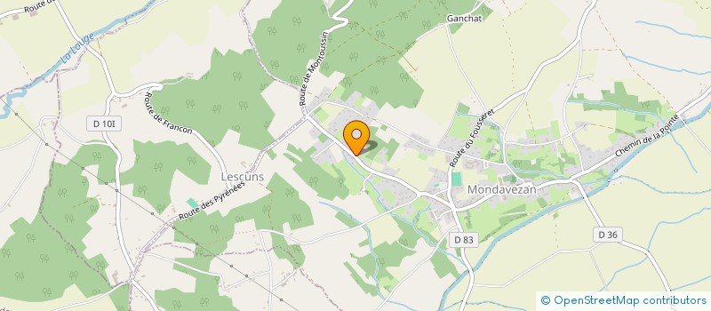 localisation de l'entreprise ASIN  MONDAVEZAN