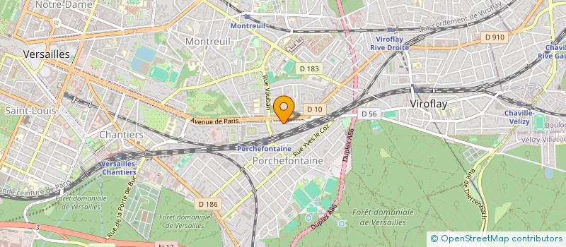 localisation de l'entreprise ASINARA à VERSAILLES