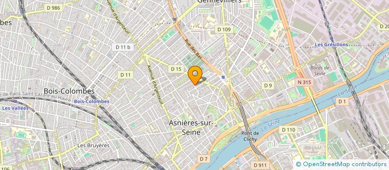 localisation de l'entreprise ASINARIA INVEST  ASNIERES-SUR-SEINE