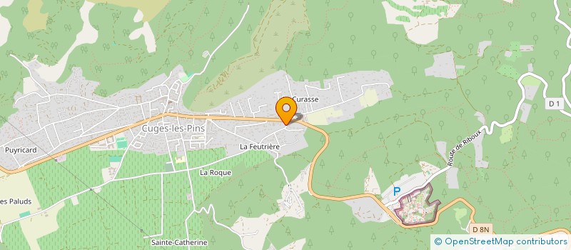 localisation de l'entreprise ASINERIE DU POLJE à CUGES-LES-PINS
