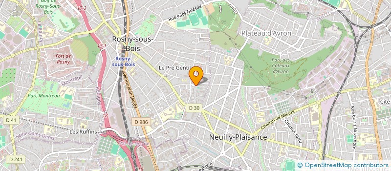 localisation de l'entreprise ASIP à ROSNY-SOUS-BOIS