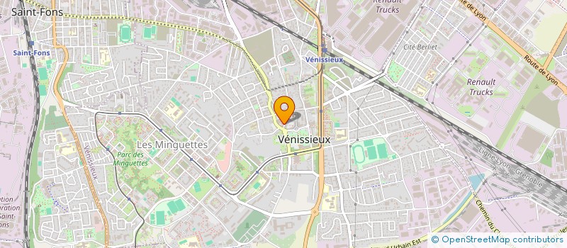 localisation de l'entreprise ASIREM à VENISSIEUX