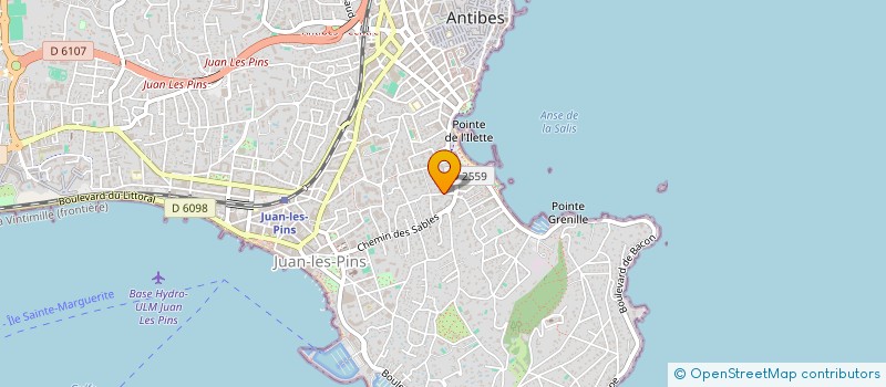 localisation de l'entreprise ASISA à ANTIBES