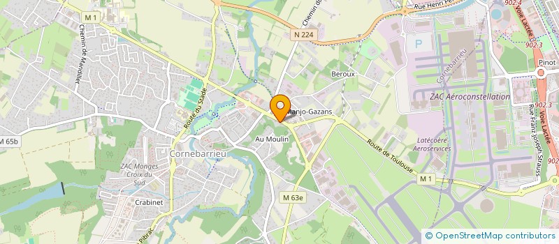 localisation de l'entreprise ASITAY à CORNEBARRIEU