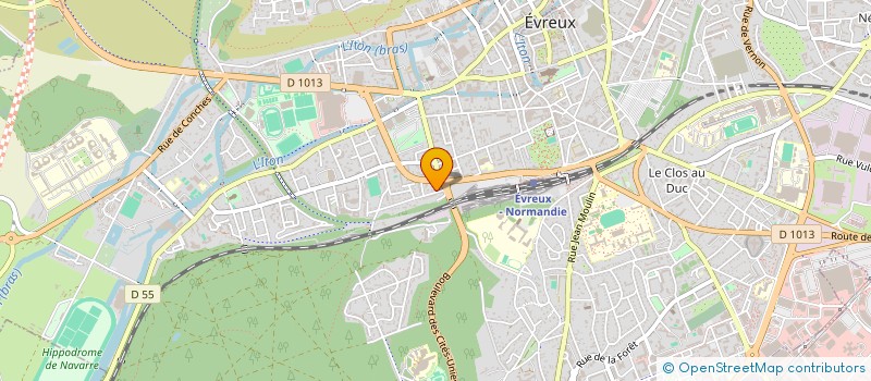 localisation de l'entreprise ASITECH à EVREUX