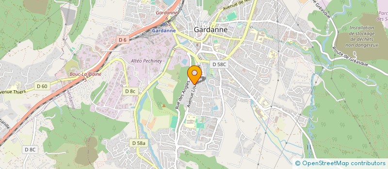 localisation de l'entreprise ASITI ARTISAN à GARDANNE