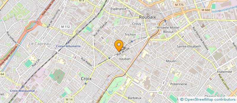 localisation de l'entreprise ASITIV à ROUBAIX