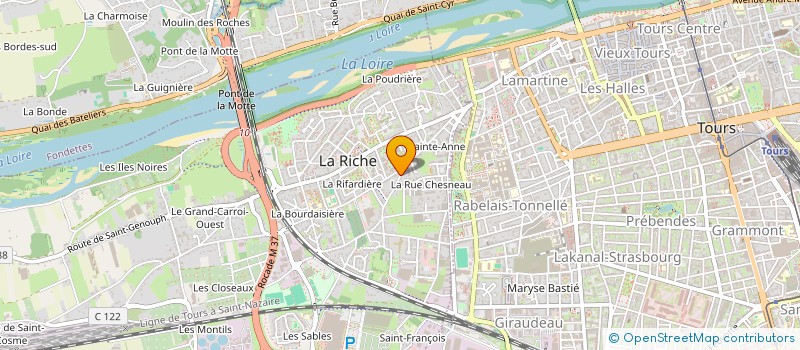 localisation de l'entreprise ASITRANS  LA RICHE