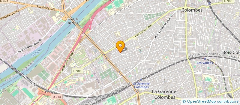 localisation de l'entreprise ASJ à COLOMBES