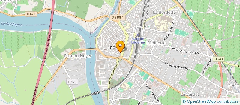 localisation de l'entreprise ASJ - ATELIERS SAINT JOSEPH à LIBOURNE