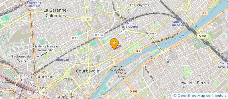 localisation de l'entreprise ASJ CONSULTING à COURBEVOIE