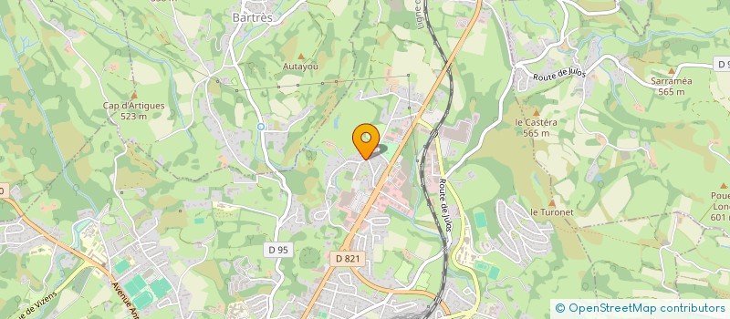 localisation de l'entreprise ASJ LOC  LOURDES