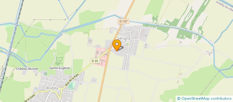 localisation de l'entreprise ASJ PLATRERIE à ANDILLY