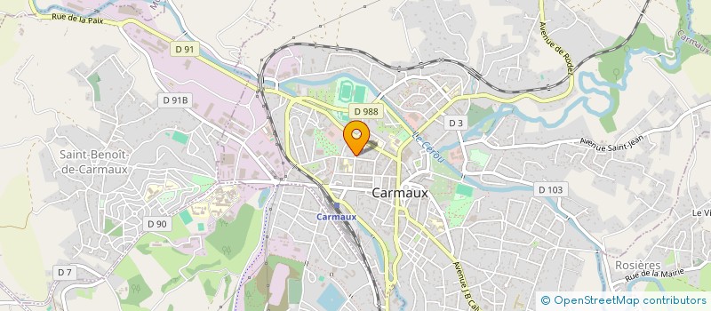 localisation de l'entreprise ASJARD  CARMAUX