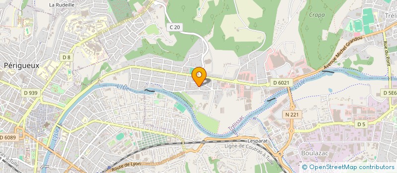 localisation de l'entreprise ASJB à TRELISSAC