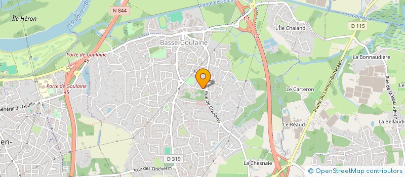 localisation de l'entreprise ASJB INVESTISSEMENT à BASSE-GOULAINE