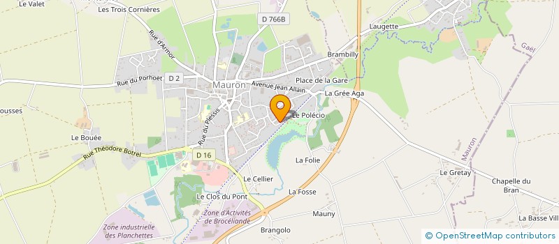 localisation de l'entreprise ASJK  MAURON