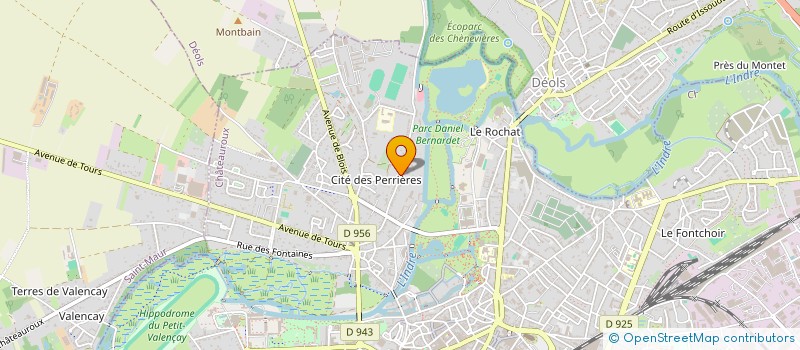 localisation de l'entreprise ASJV à CHATEAUROUX