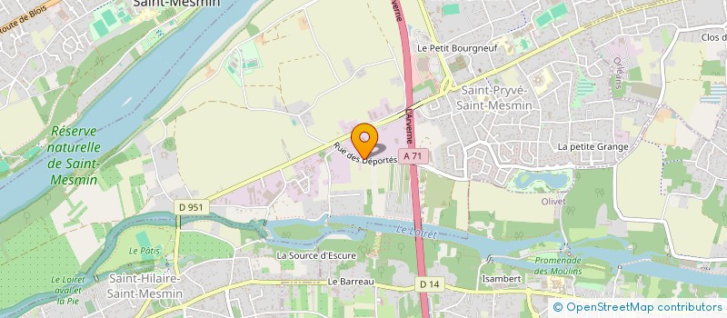 localisation de l'entreprise ASK à OLIVET
